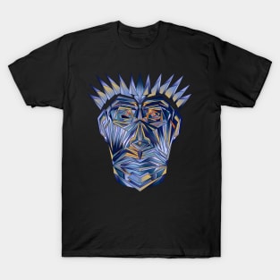 Abstract blue face with crown of thorns T-Shirt